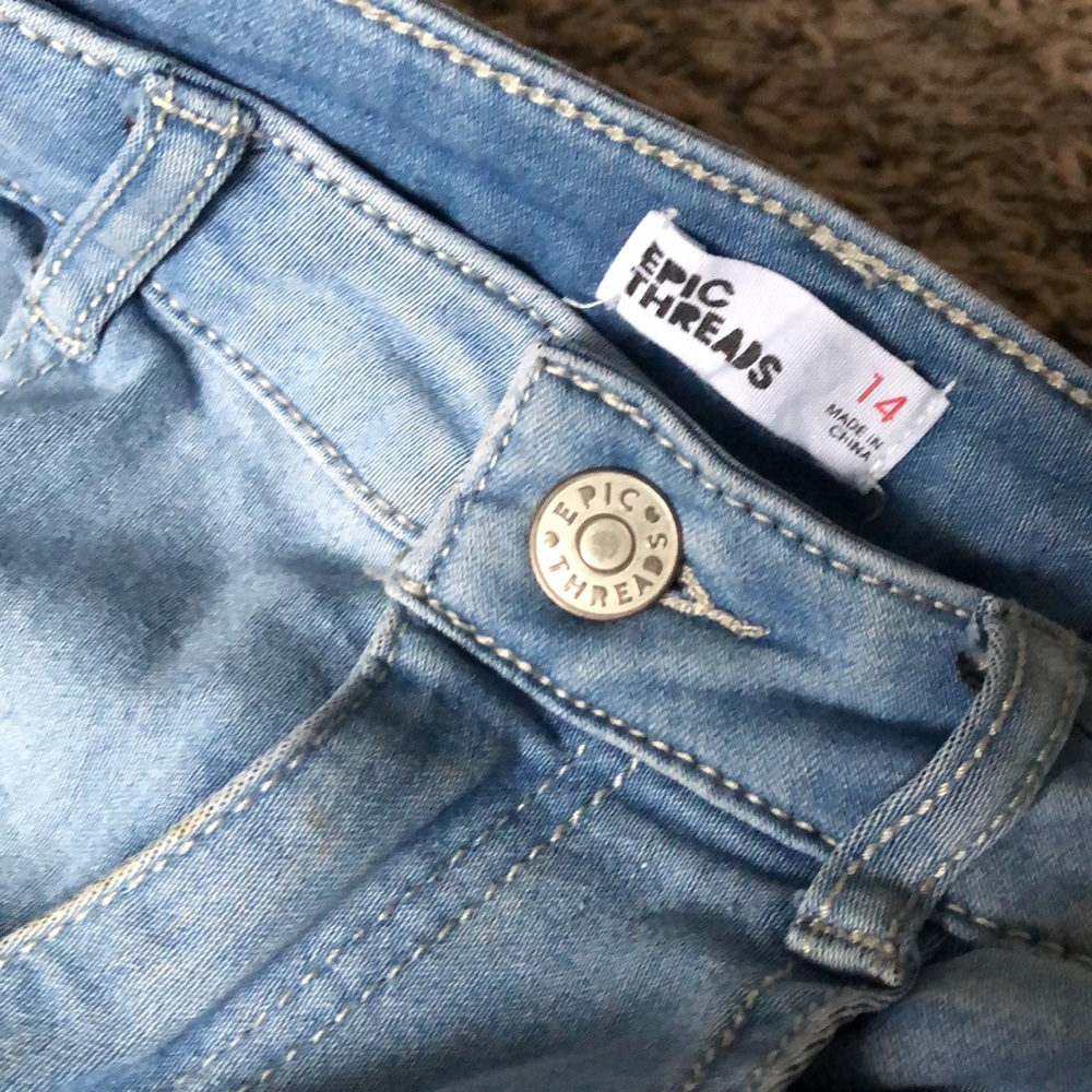 Epic Threads Girls Light Blue Jeans - Picture 7 of 17